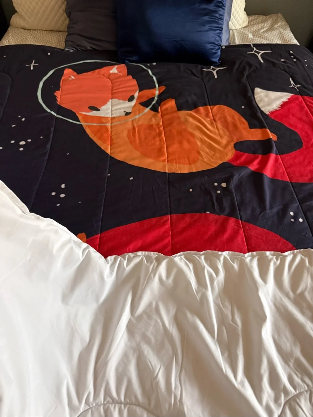 Space Fox Bedspread